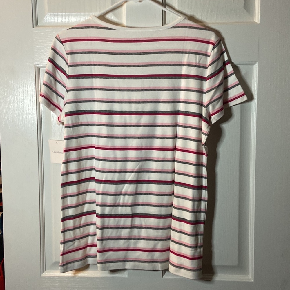 Croft & Borrow short sleeve striped Top NWT - Picture 5 of 5